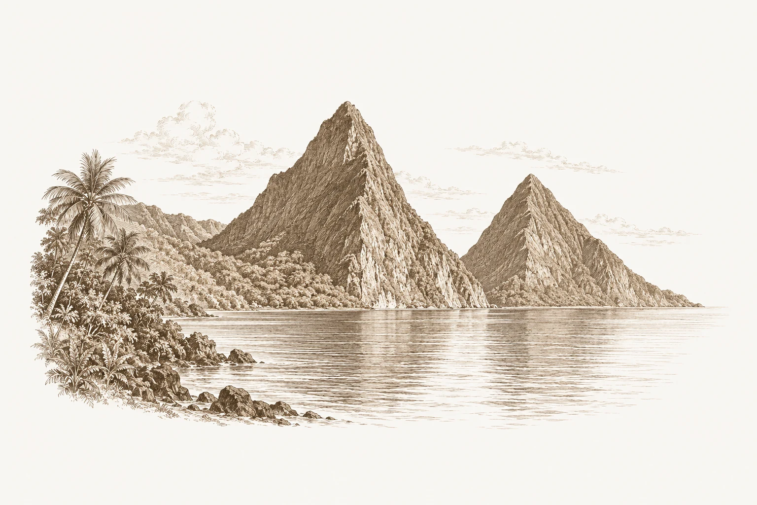 The Pitons · Saint Lucia
